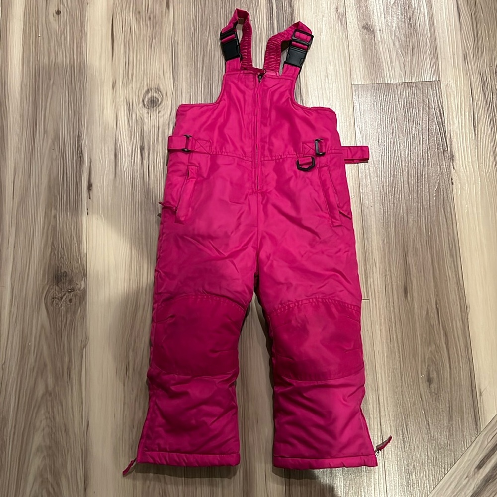 Pink snow pants, size 3T